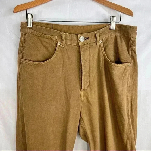 RAG AND BONE Jeans Womens High Rise Straight Buttnernut Brown Engineer Sz 31 - Picture 3 of 16